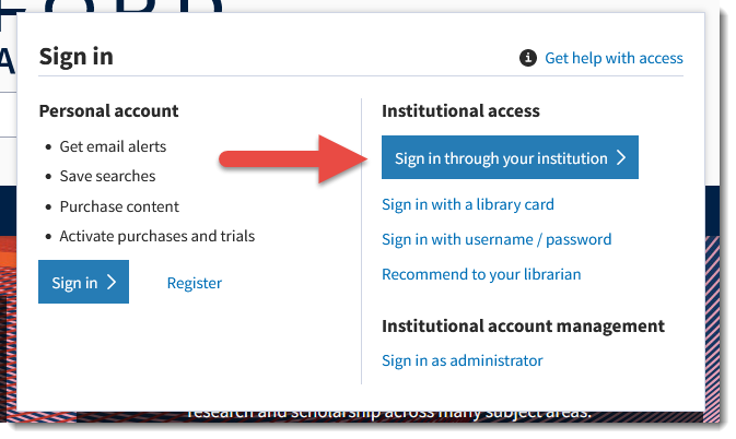 Oxford Academic Login Guide The Online Library